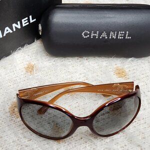 Chanel Monogram CC Sunglasses 6013-B, Authentic